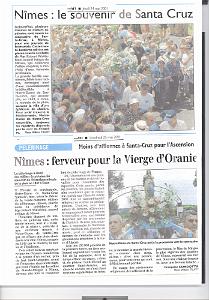 13 NIMES SANTA CRUZ  ARTICLES DU MIDI LIBRE  (6)